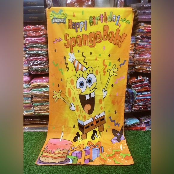 Bath Spongebob Towel Poshmark